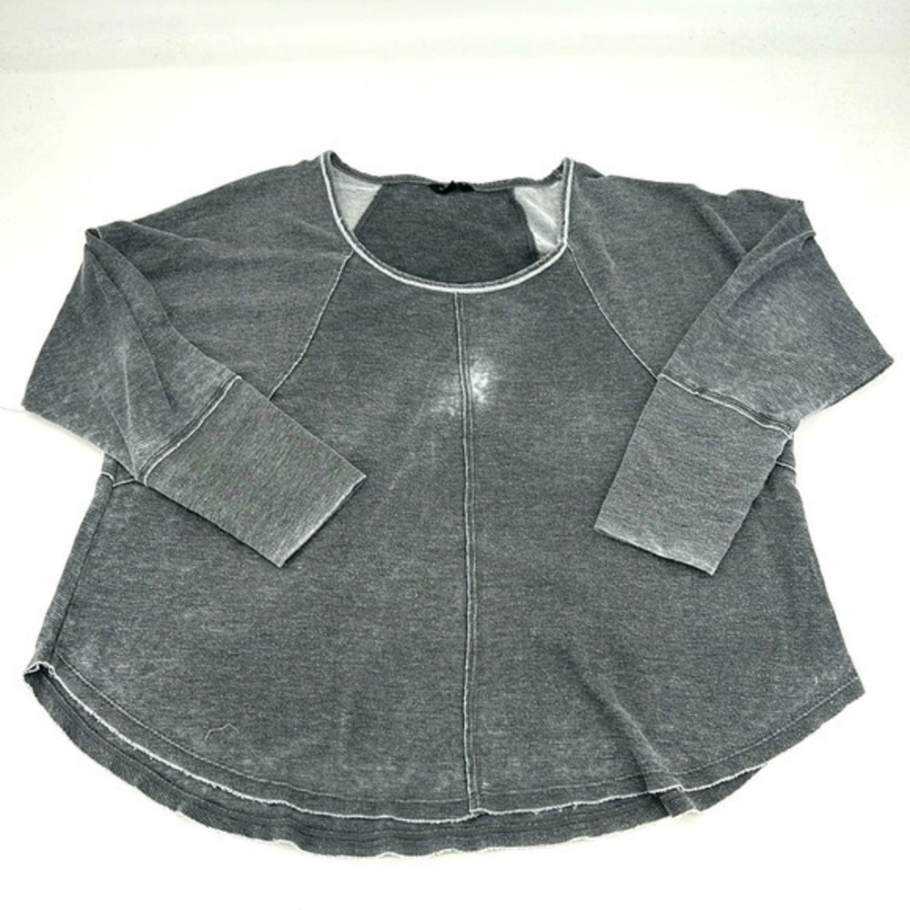 UEC Lucky Brand 3X gray distressed sweatshirt